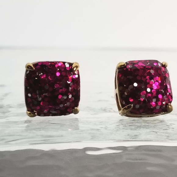 Kate Spade Pink Multi Square Stud Earrings